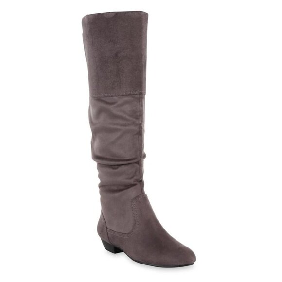 Route 66 Women's CELEB Knee-High Fashion Boot   Silver-Gray, size 5 - Picture 1 of 1